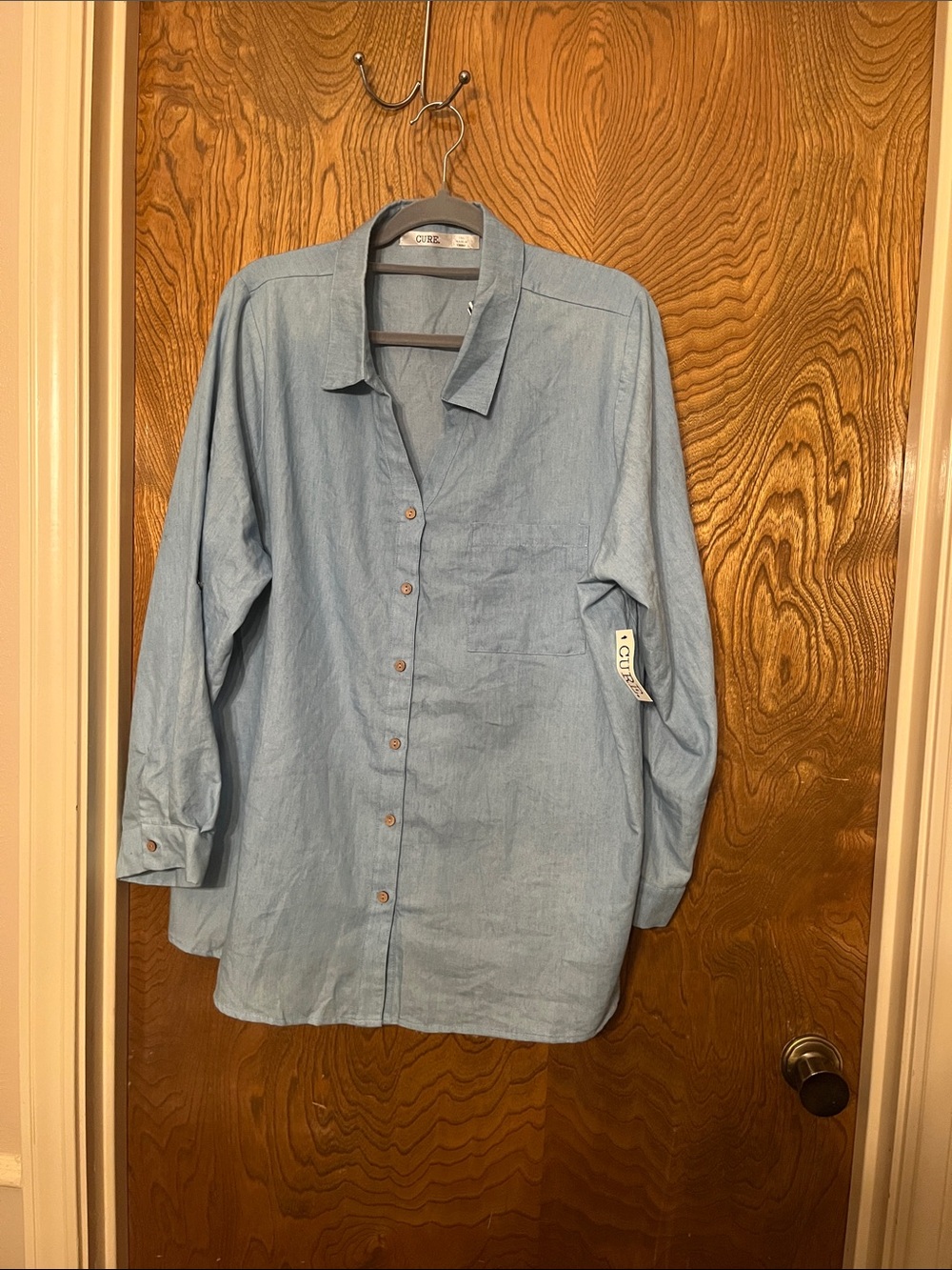 3X Cure Linen-Blend Light Women’s Button-Up Shirt